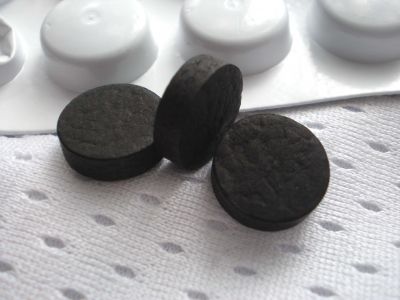 Activated Carbon Charcoal Tablets Stomach Digestion Gas with Hamomile Flowers, Free shipping